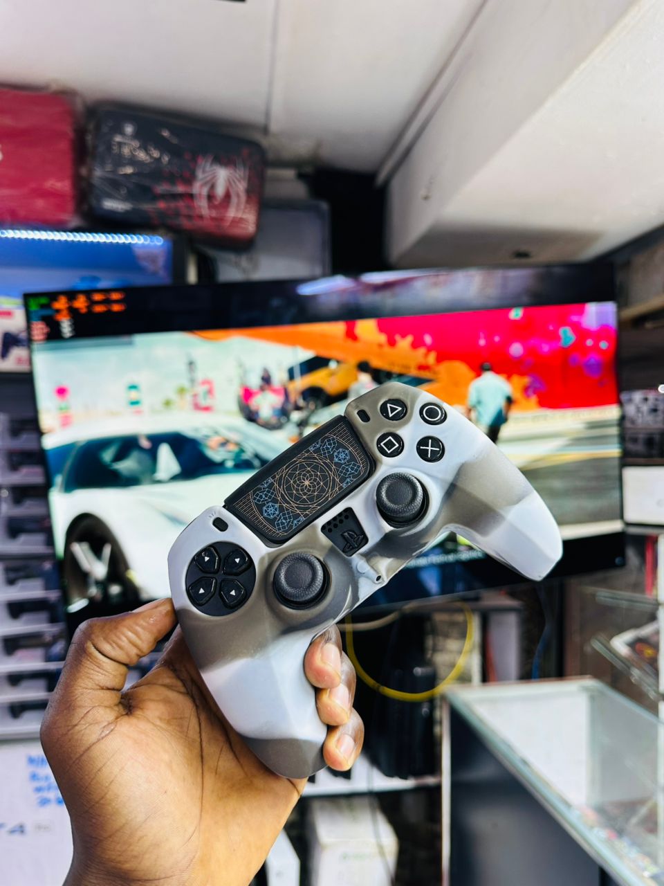 PS5 DualSense Controller - Army/Grey Mix